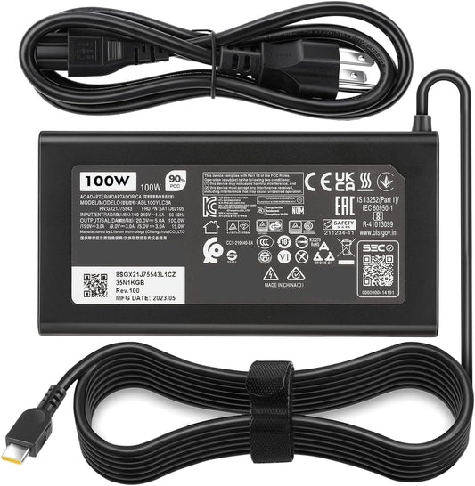 100W USB Type C Laptop Charger for Lenovo ThinkBook and ThinkPad