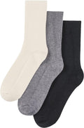MELUSA Wool Cashmere Socks for Women - Soft, Warm Crew Socks