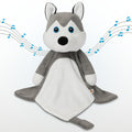 Love By Emi Baby Music Lovey Grey & White Husky - Sleep Soother