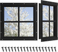 Shed Windows 2 Pack 12in x 12in Tempered Glass - Durable, Easy Install
