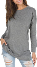 levaca Womens Fall Long Sleeve Pullover Tunic - Cozy, Covers the Bum