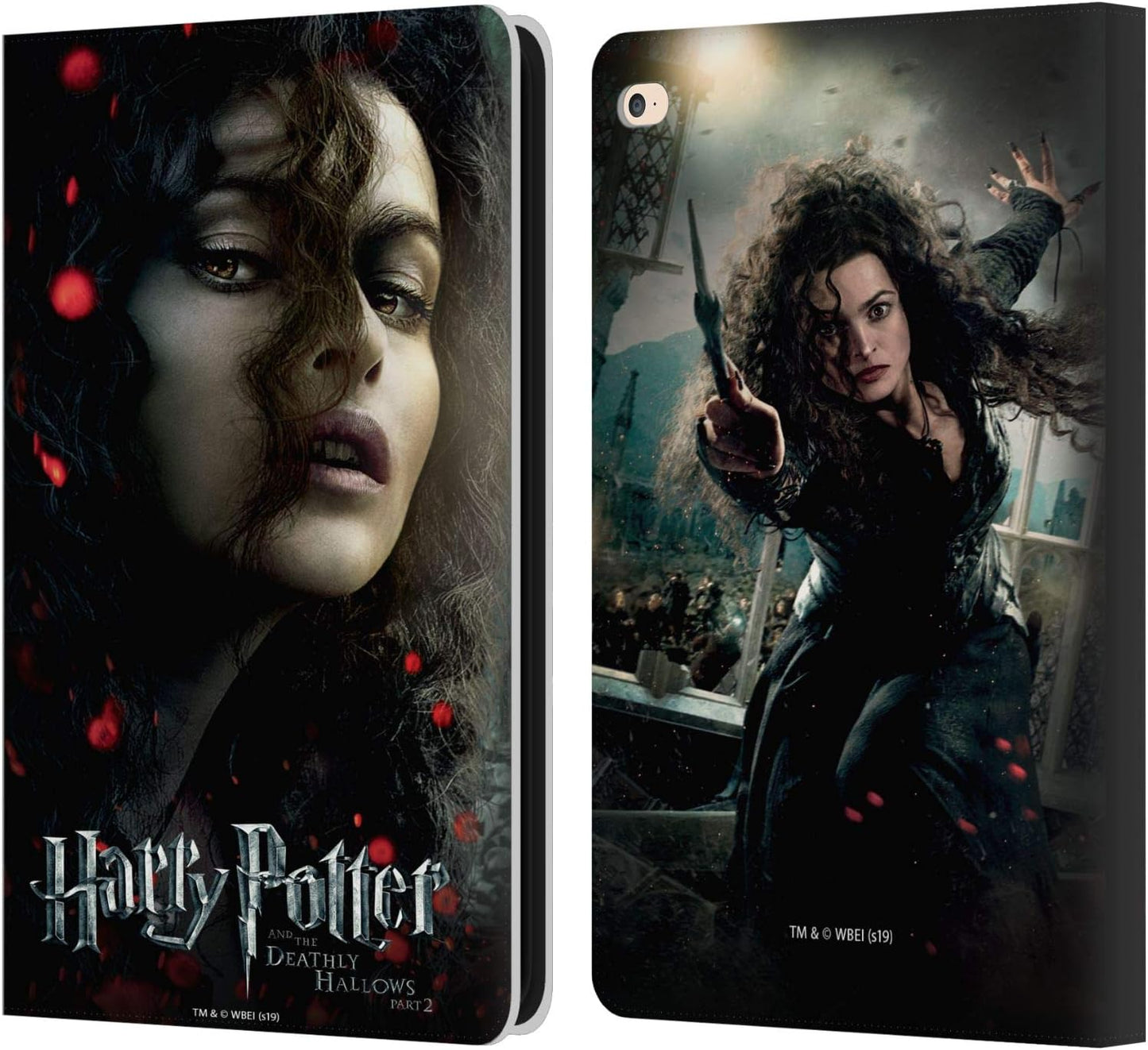Harry Potter Bellatrix Lestrange Leather Wallet Case for iPad Air 2