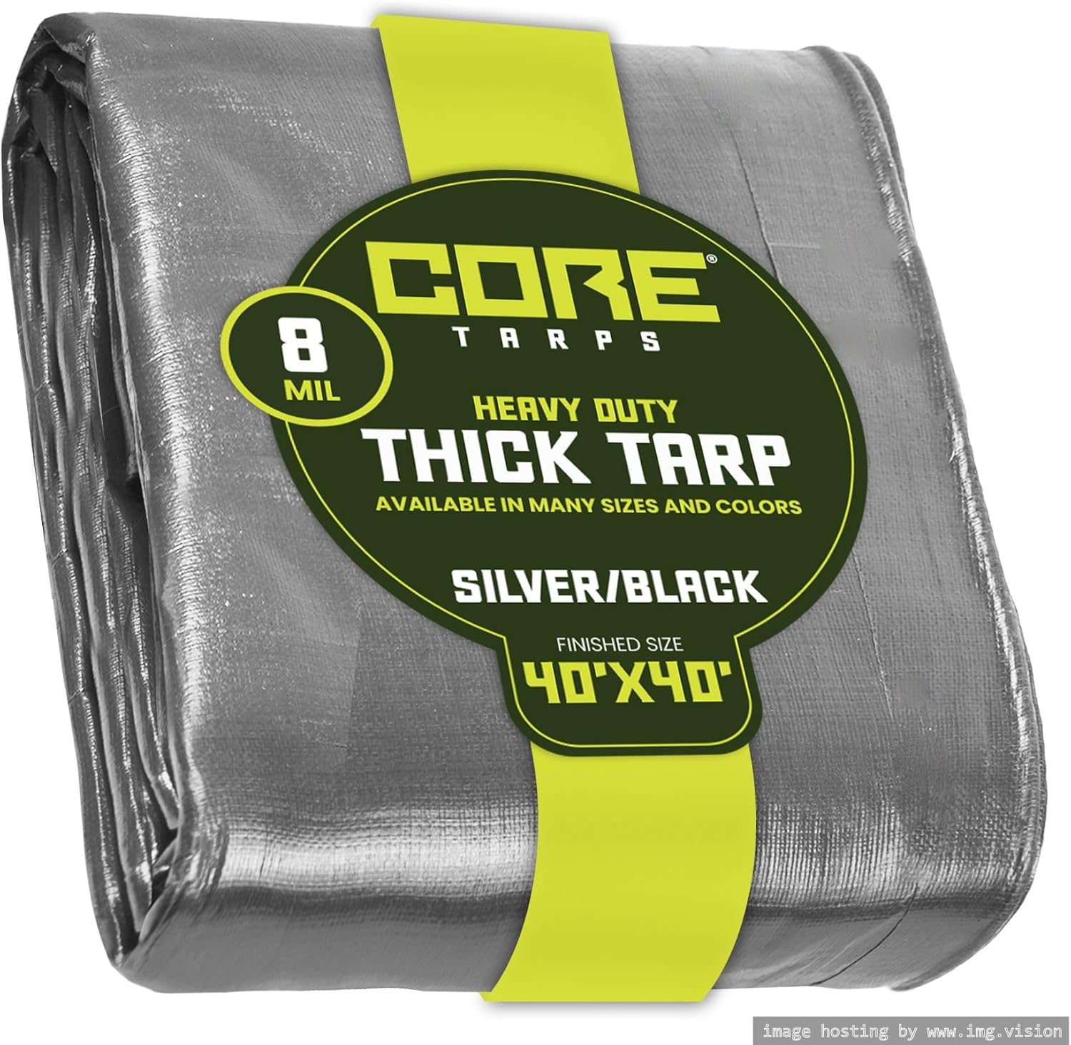 Heavy Duty 8 Mil Tarp Cover for All Weather Protection