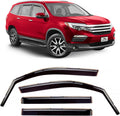 Voron Glass In-Channel Rain Guards for Honda Pilot 2016-2022 - Durable