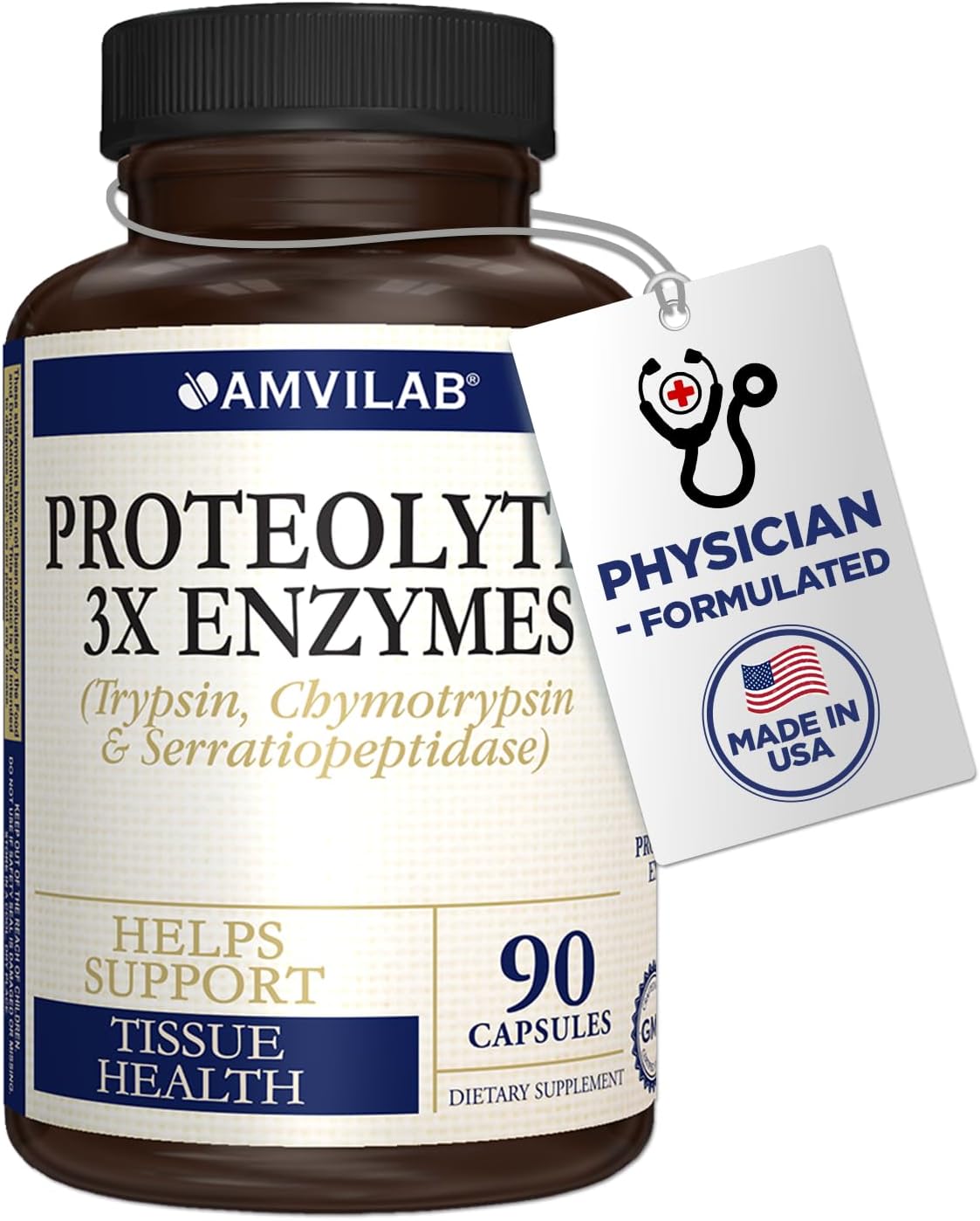 Proteolytic Enzymes 3X - Trypsin, Chymotrypsin & Serrapeptidase