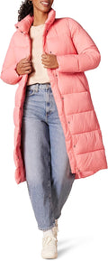 Lightweight Full-Zip Water-Resistant Long Cocoon Puffer (Style YQKB)