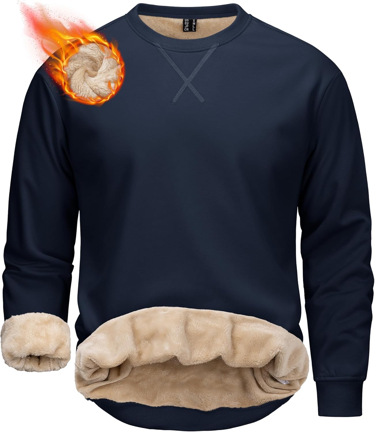 MAGCOMSEN Men's Crewneck Sweatshirt for Ultimate Winter Warmth