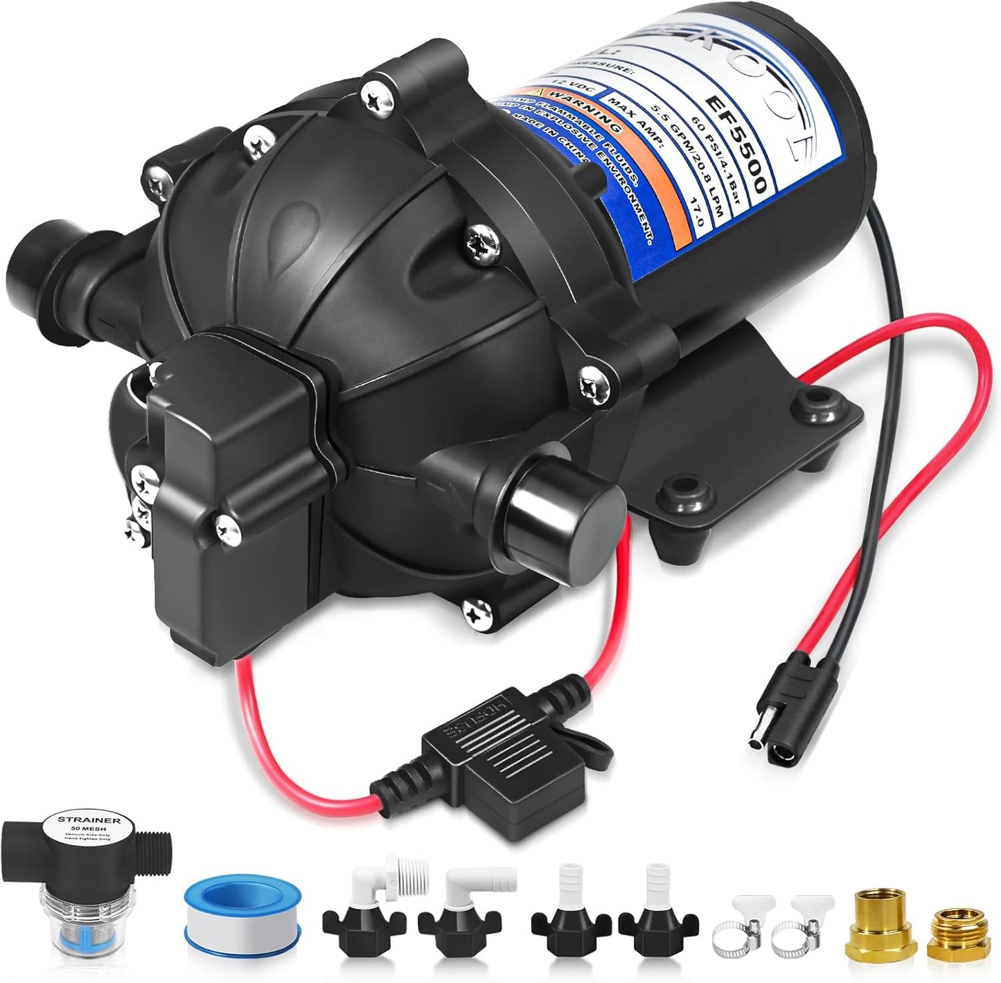 EF5500-BOX 12V Sprayer Pump for Agricultural and RV Use
