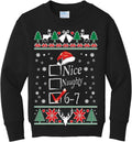 ugly christmas sweater crewneck sweatshirt - funny kids holiday top be