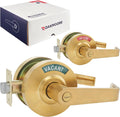 Commercial Door Handle Bathroom Lock in Gold - Vacant Occupied