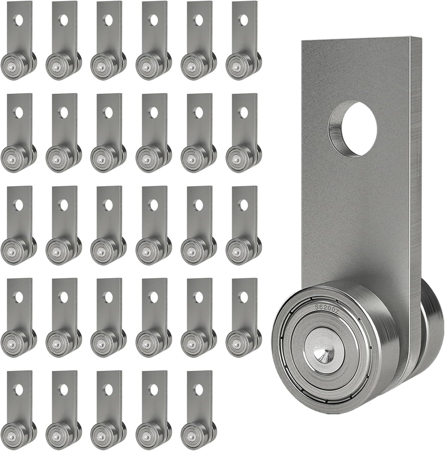 Trolley Assembly for 1-5/8in Strut Channel - Pack of 30 Rollers
