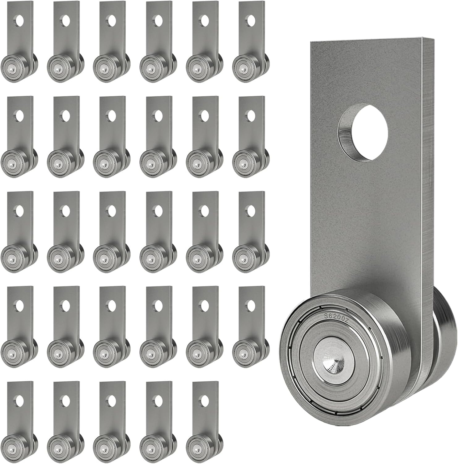 Trolley Assembly for 1-5/8in Strut Channel - Pack of 30 Rollers