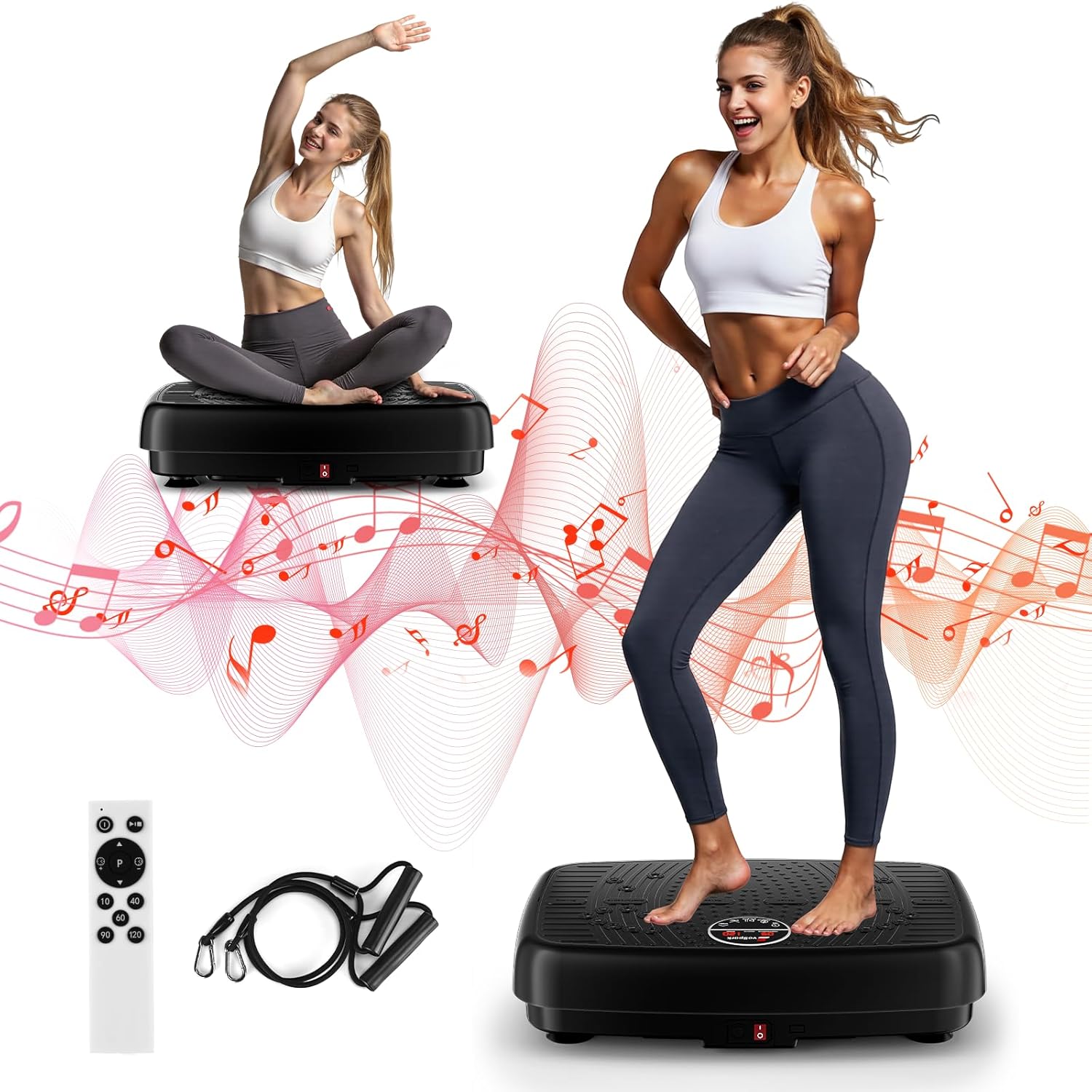 EvoSpark 3D PRO: 450 Lbs Capacity Vibration Plate for Weight Loss