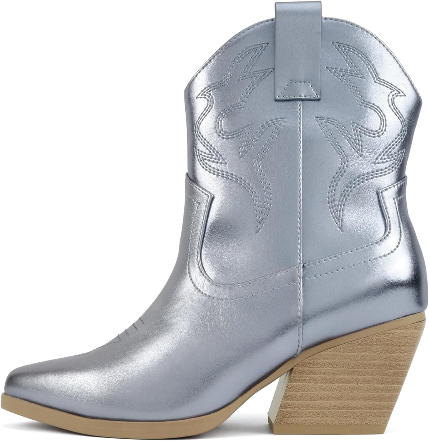 Soda BLAZING Women Western Bootie Pointe Toe Low Heel Style