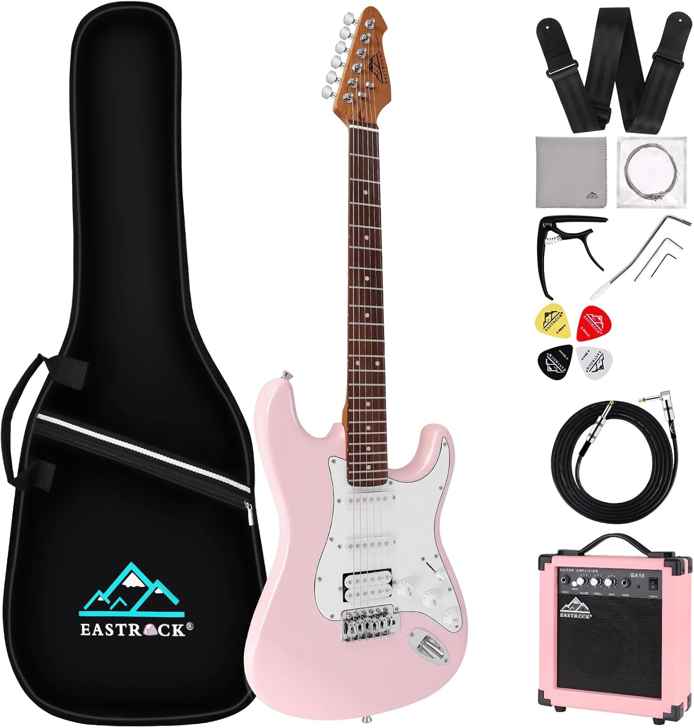 EASTROCK 39in Electric Guitar Kit for Beginners with Accessories