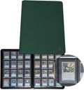 16-Pocket Toploader Binder Holds 512 Toploaders - Forest Green