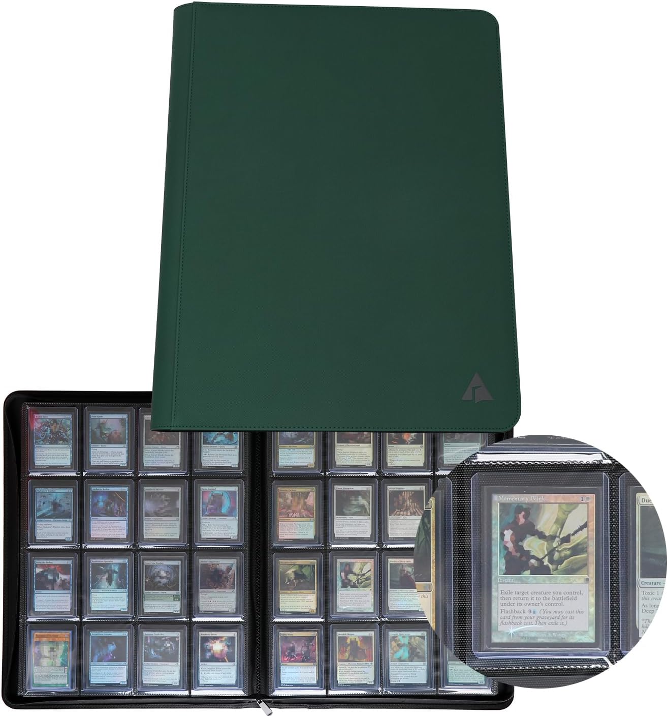 Rayvol 16-Pocket Toploader Binder for Card Storage and Protection