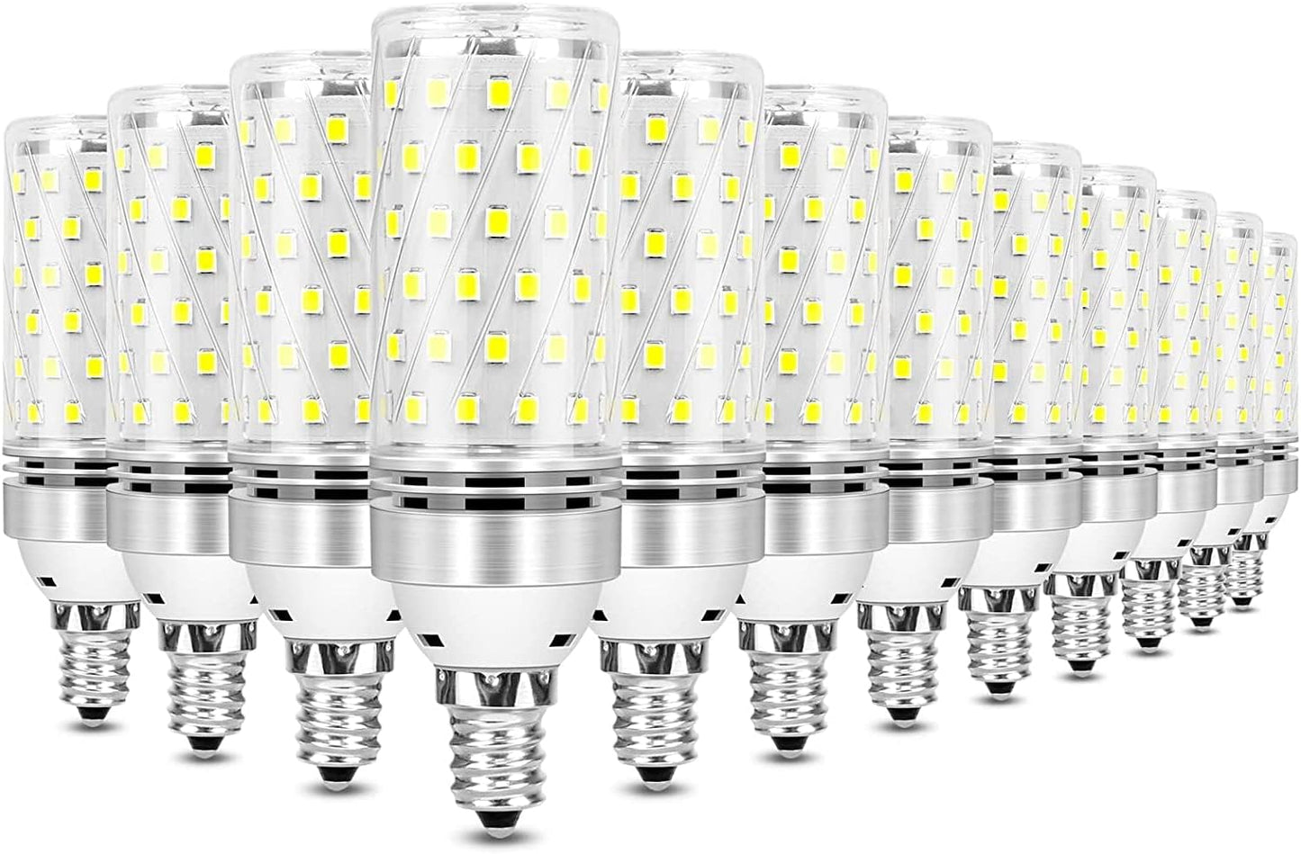 inShareplus E12 LED Bulbs - 12 Pack Daylight 6000K Brightness