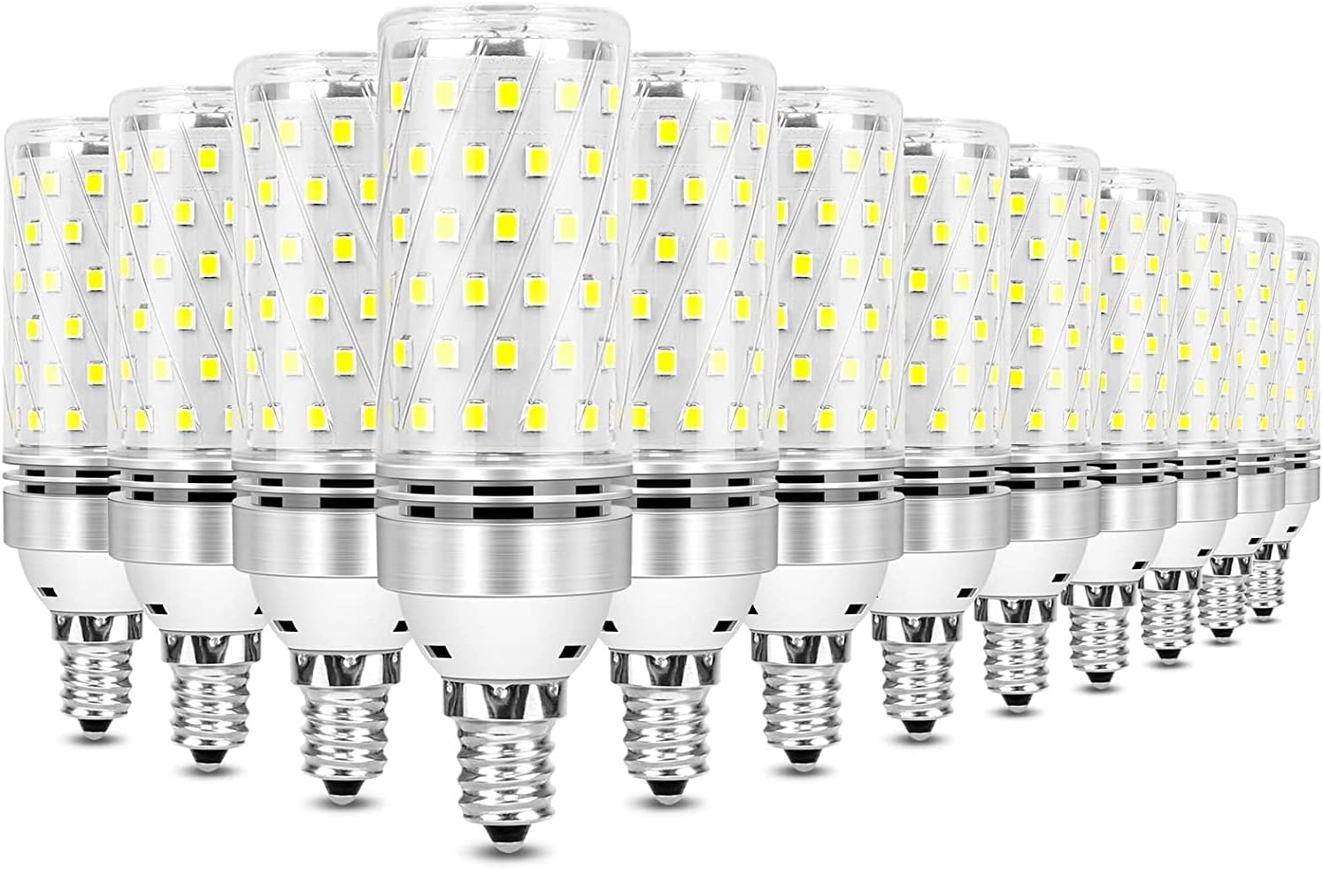 inShareplus E12 LED Bulbs - 12 Pack Daylight 6000K Brightness