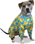 Tooth and Honey Pit Bull Pajamas Rubber Duck Print - Cozy Recovery PJs