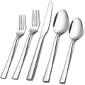 E-far 60-Piece Silverware Set Stainless Steel Flatware for 12