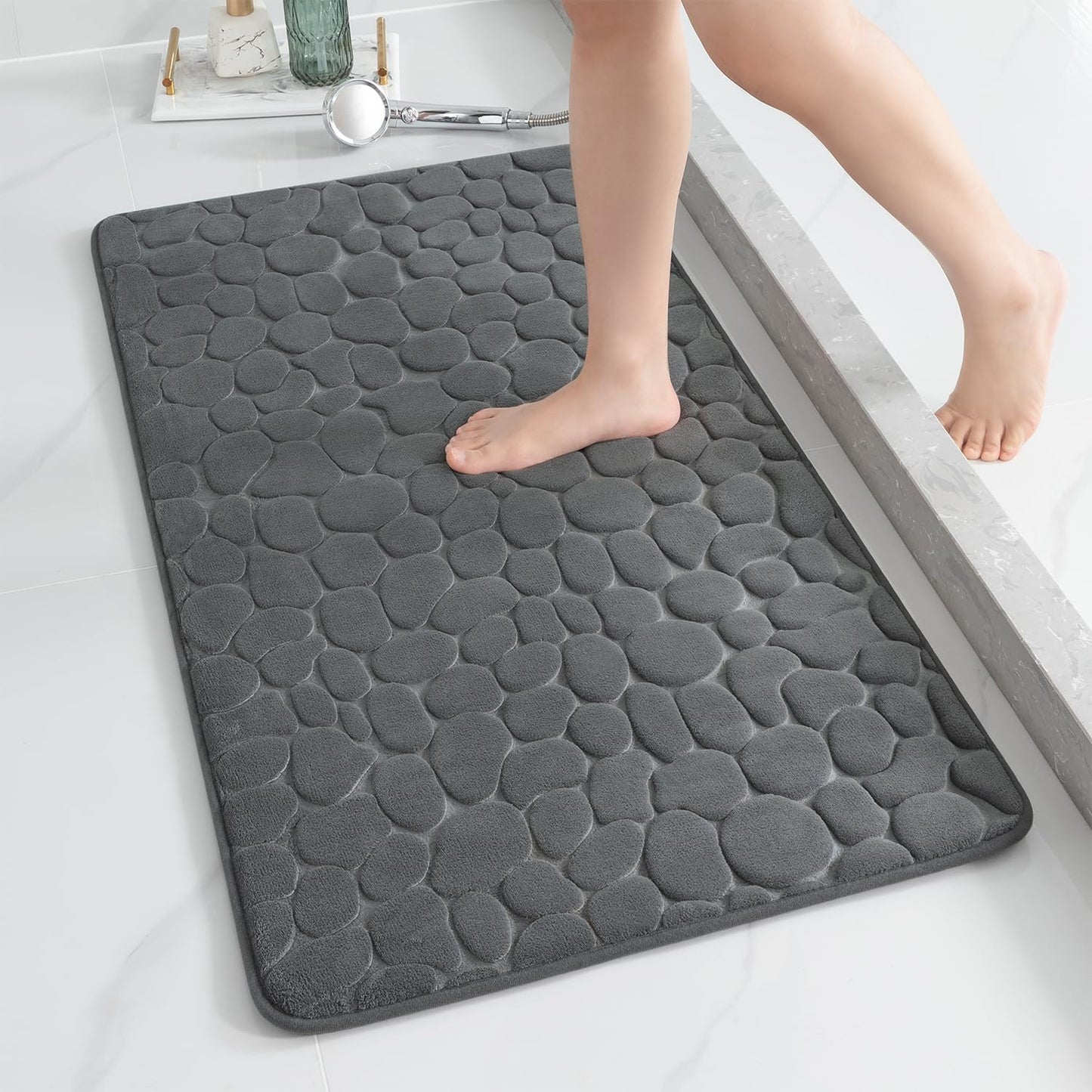 YIHOUSE Memory Foam Runner Rug for Bathroom and Hallway Use