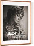 18 x 24 Poster Frame USA-Sourced Cherry Wood - Handcrafted Quality