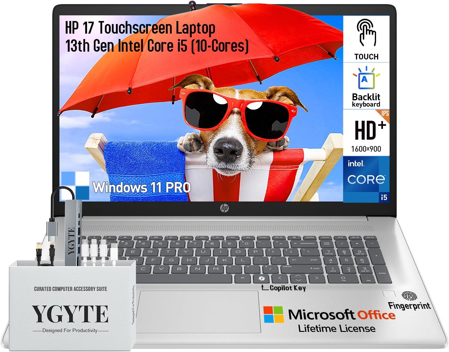 HP 17.3 Touchscreen Laptop with Intel Core i5 and 16GB RAM