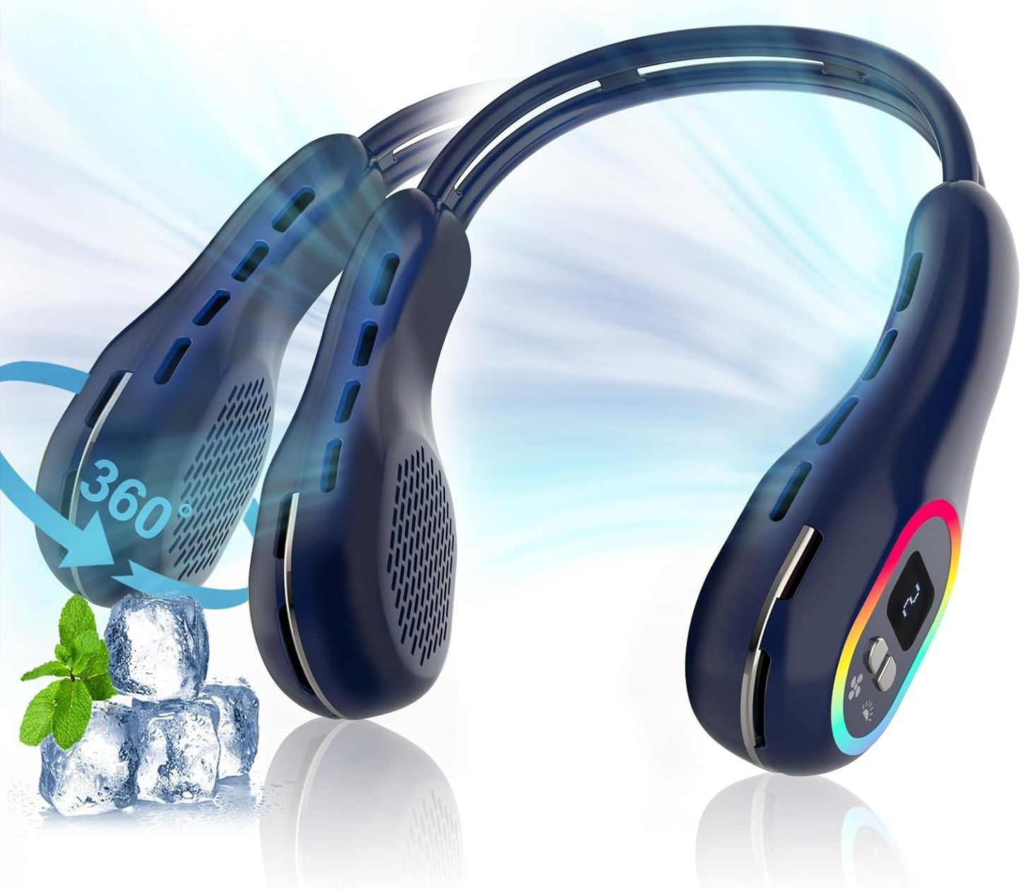 VEKK 360 Bladeless Neck Fan for Cool Comfort