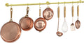 Stainless Steel Pot and Pan Hanger 39.4 in - Wall Mounted Rail