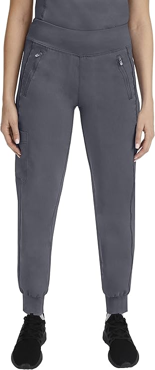 Healing Hands Jogger Scrubs for Women with Six Pockets in Purple