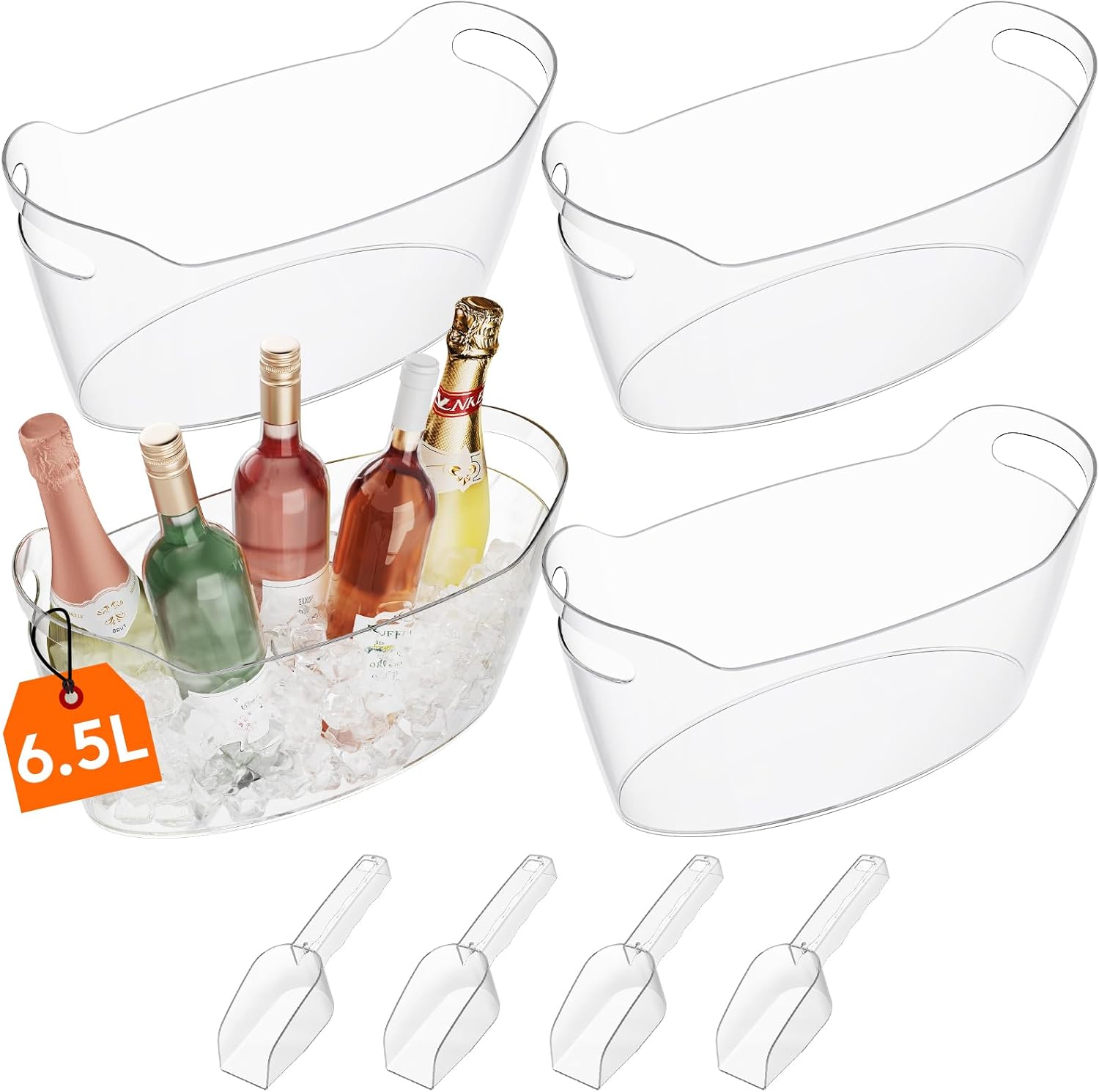 Lifewit Large 6.5L Ice Bucket for Parties and Events
