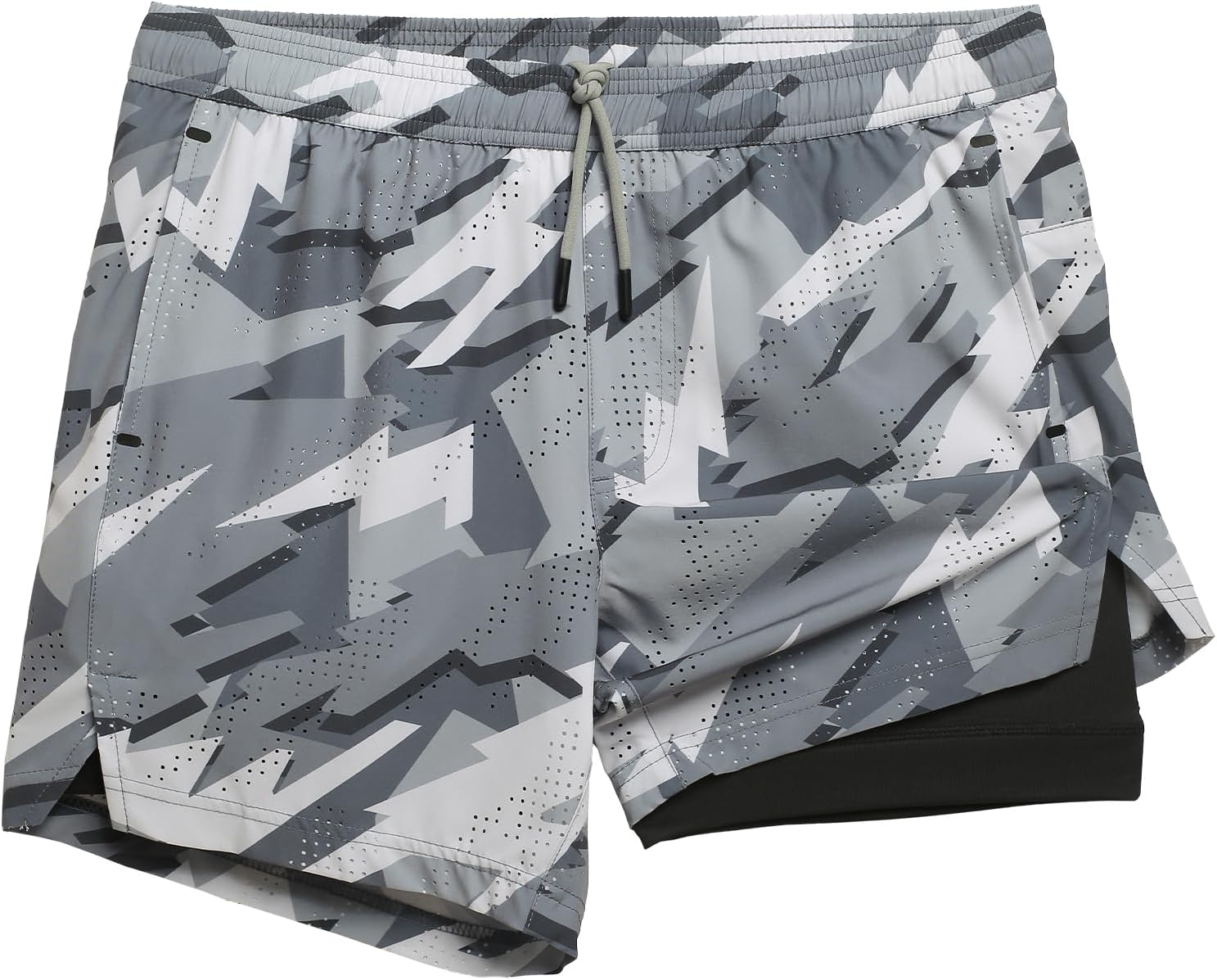 maamgic Mens Running Shorts with Compression Liner for Comfort