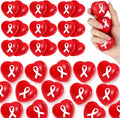 Red Ribbon Week Stress Balls 100 Pack - Palm-Sized Awareness Squeeze