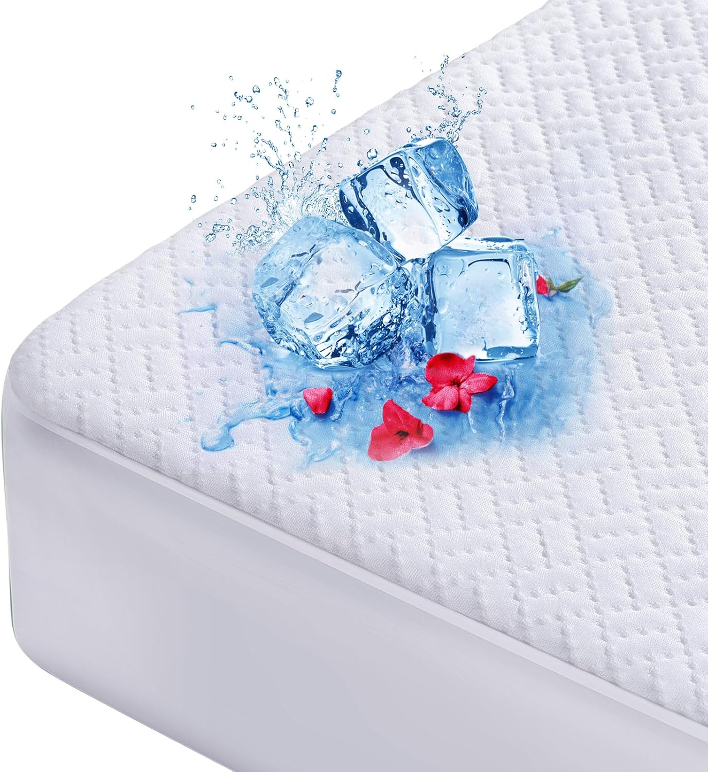 Cooling Waterproof Mattress Protector Twin Size for Comfort