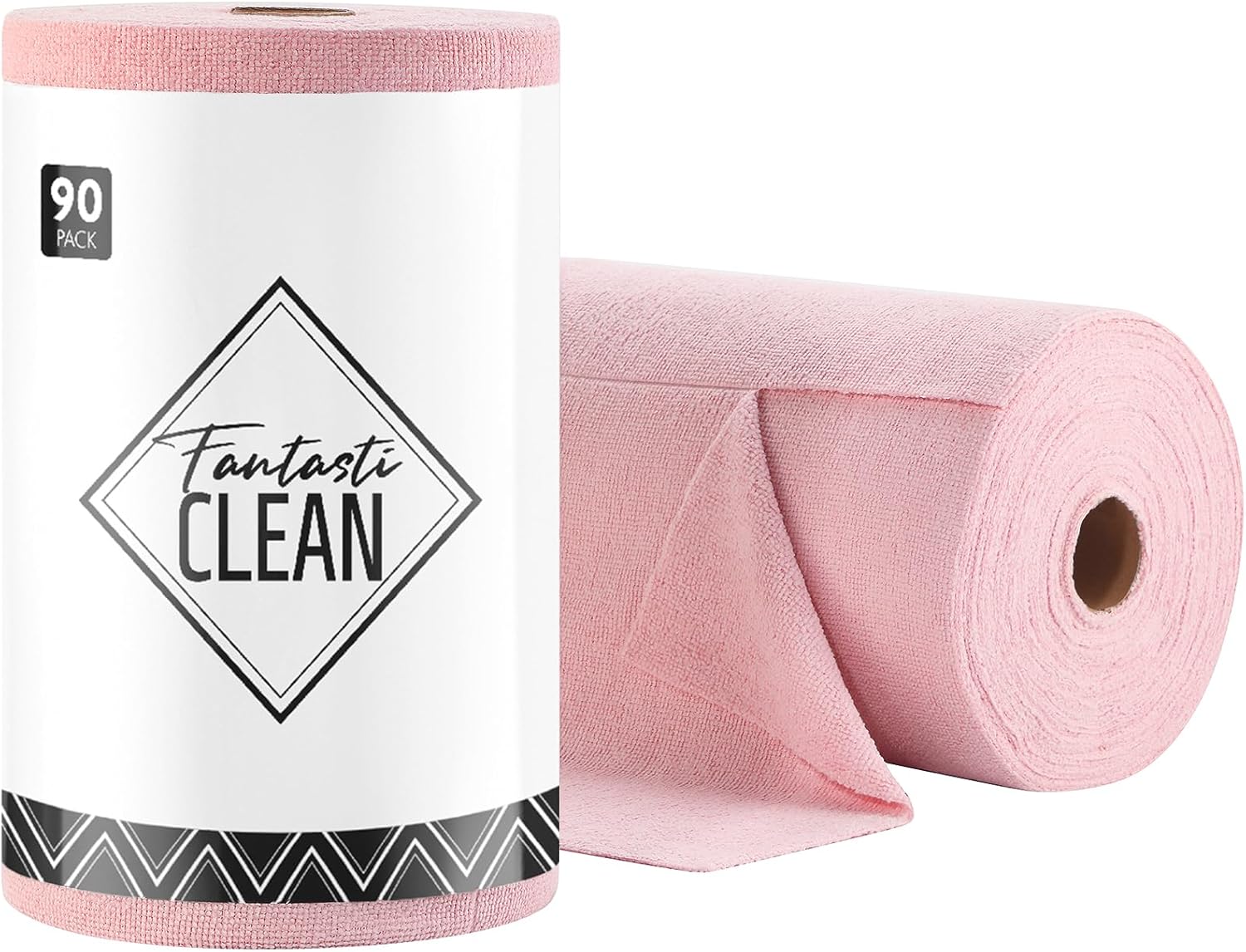 Fantasticlean Microfiber Cleaning Cloth Roll - 90 Pack for Home