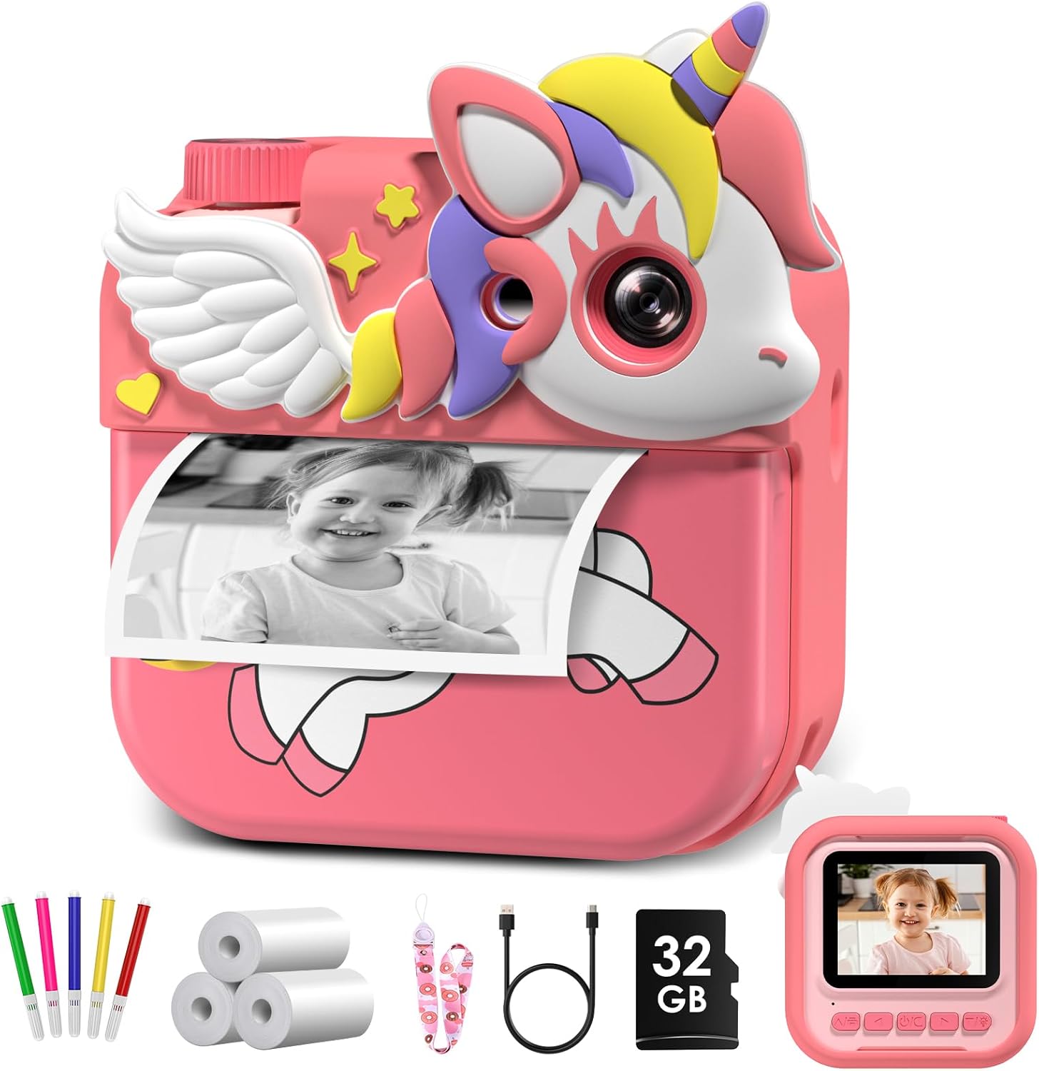 HD Instant Print Kids Camera for Fun Memories!