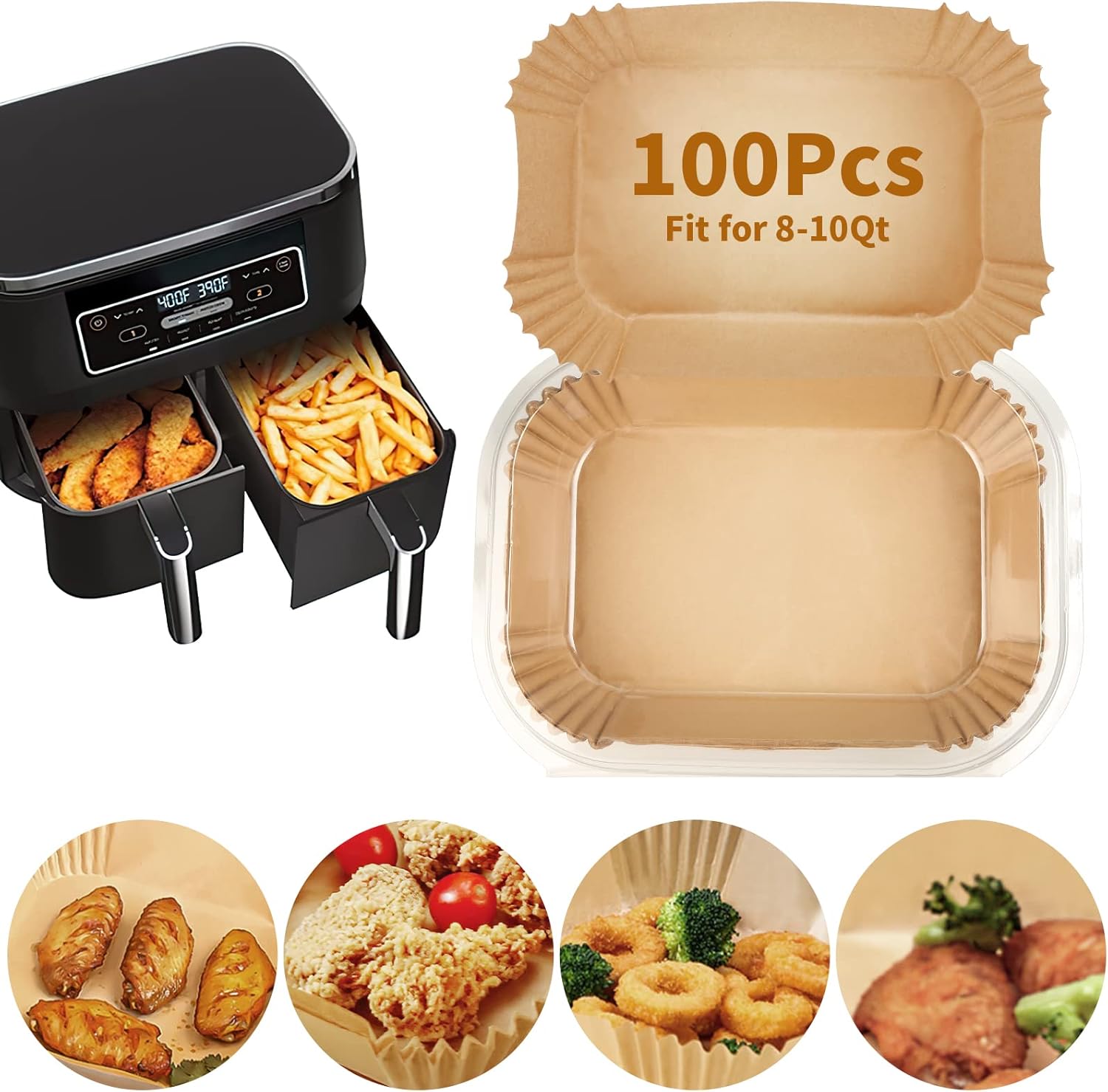 Ninja Air Fryer Liner 100PCs - Easy Cleanup!