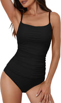 Eomenie Women's Tankini Tummy Control Two Piece Swimsuit - Full has