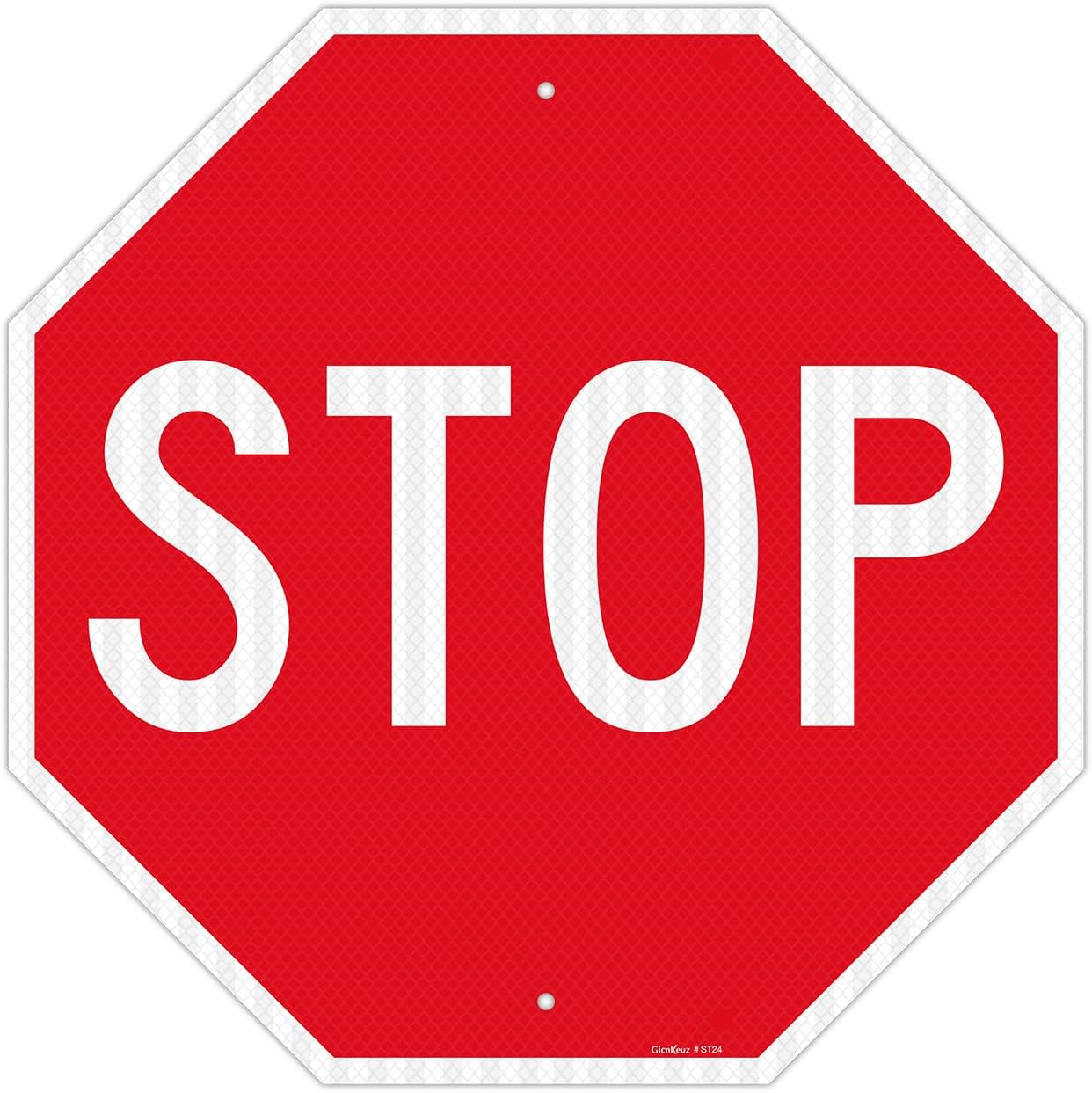 GicnKeuz Stop Signs Traffic Signs - Durable 24 x 24 Inches Metal