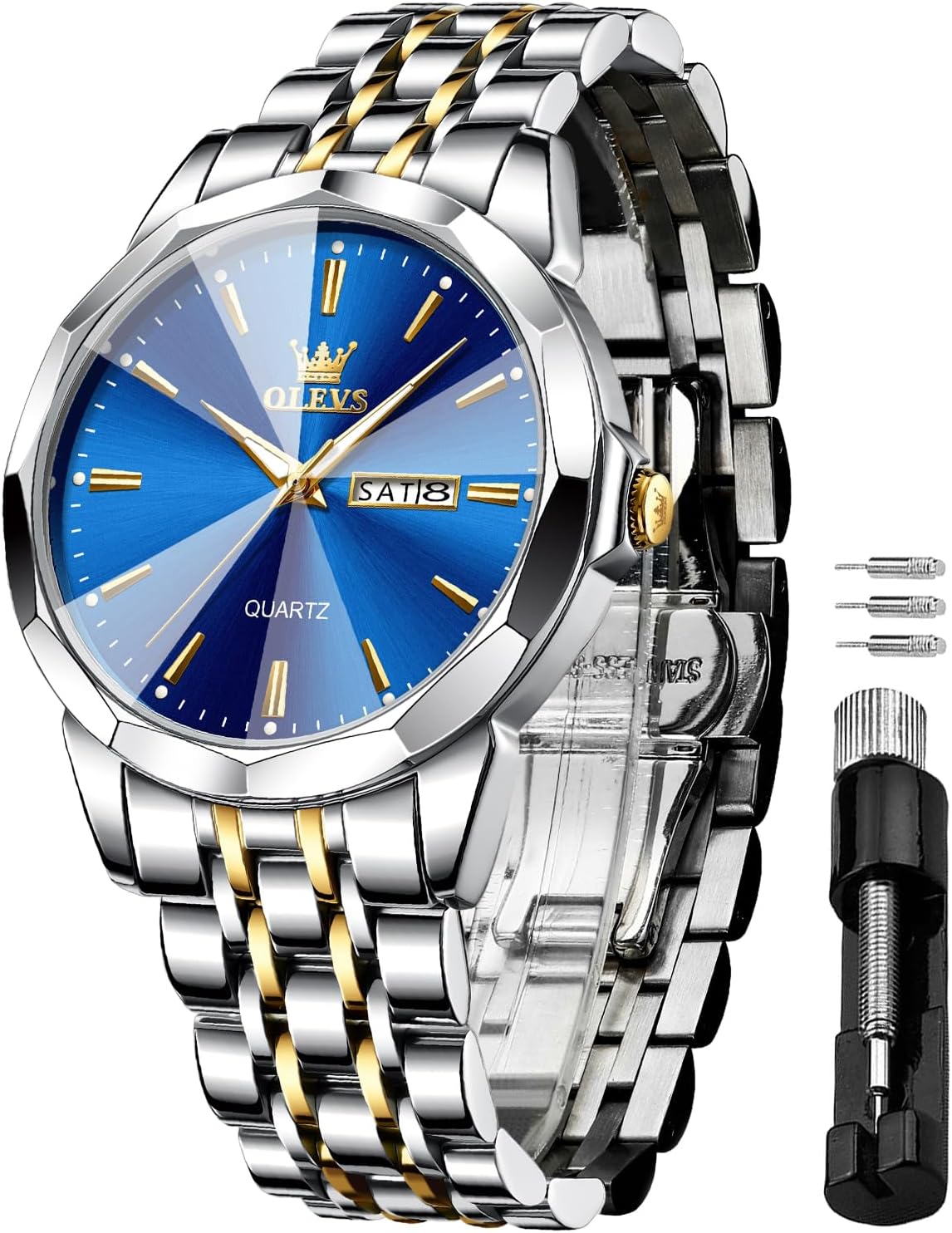 OLEVS Waterproof Diamond Men's Watch