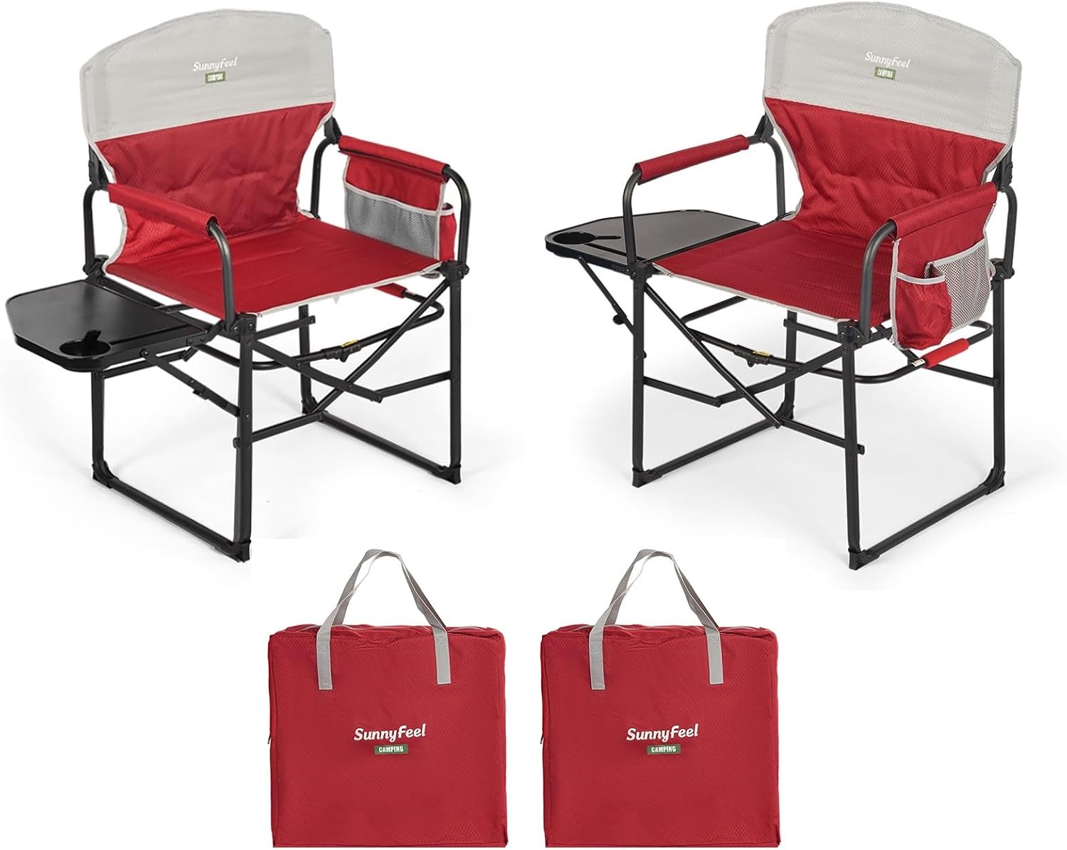 Oversized Camping Directors Chair 2 Pack for Ultimate Comfort