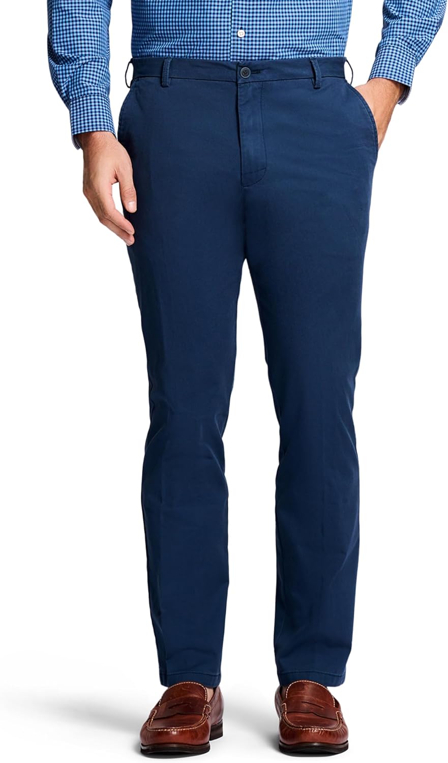 Izod Men's Saltwater Stretch Chino Pants for Casual Comfort