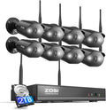 2K Wi-Fi 6 Security Camera System - 8 Pack 3MP Cameras