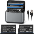 Battery Replacement for 360x5, 2 Pack 2800mAh with Dual Slot Charger