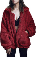 PRETTYGARDEN Sherpa Fleece Faux Fur Oversized Jacket - Cozy Style