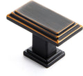 Ravinte Oil Rubbed Bronze Cabinet Knobs 20 Pack - Modern Square Pulls