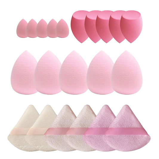 21-Piece Beauty Blender Set: Multi-colored Sponges for Flawless Foundation