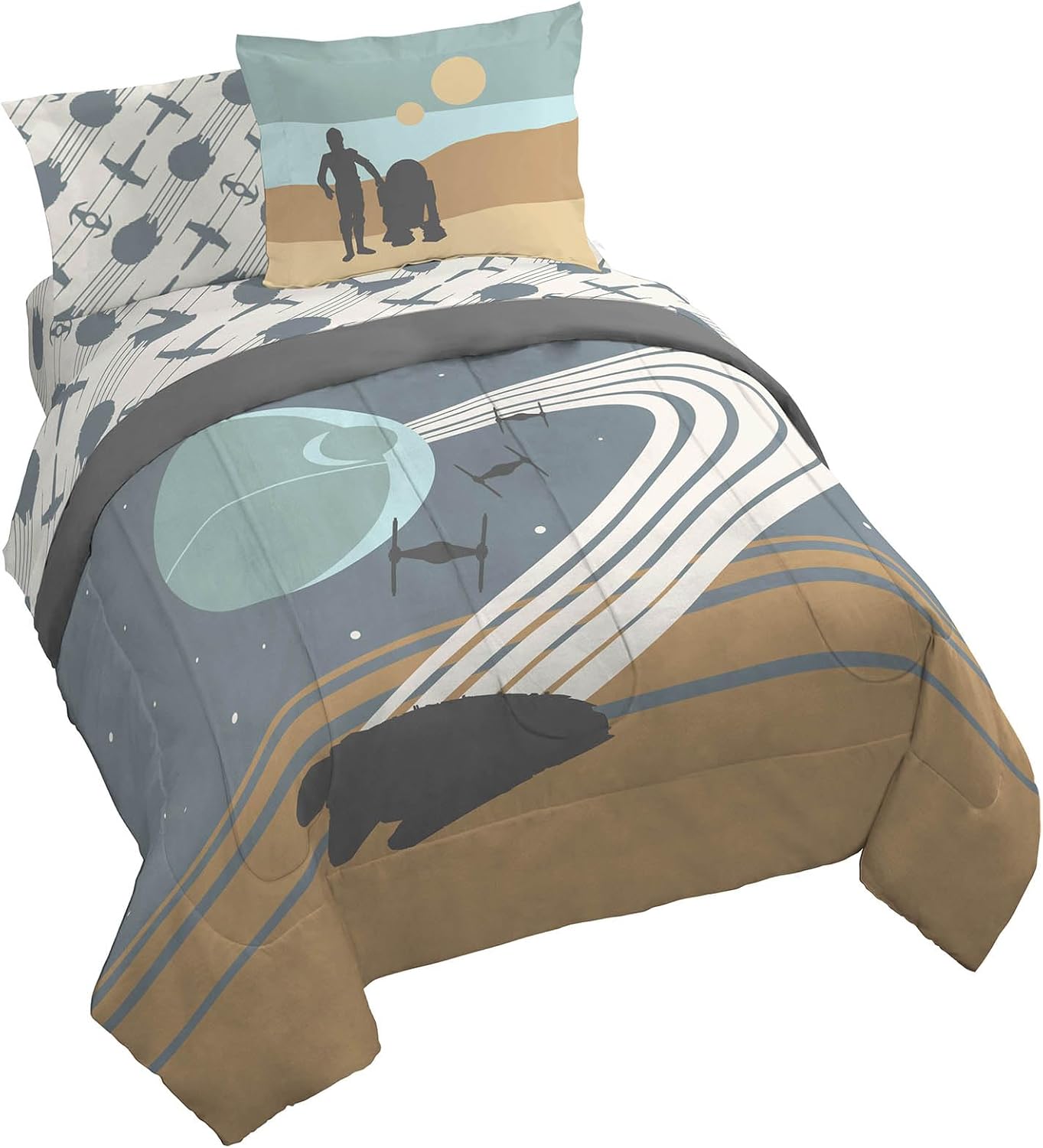 Jay Franco Star Wars Queen Size Comforter Set for Cozy Nights