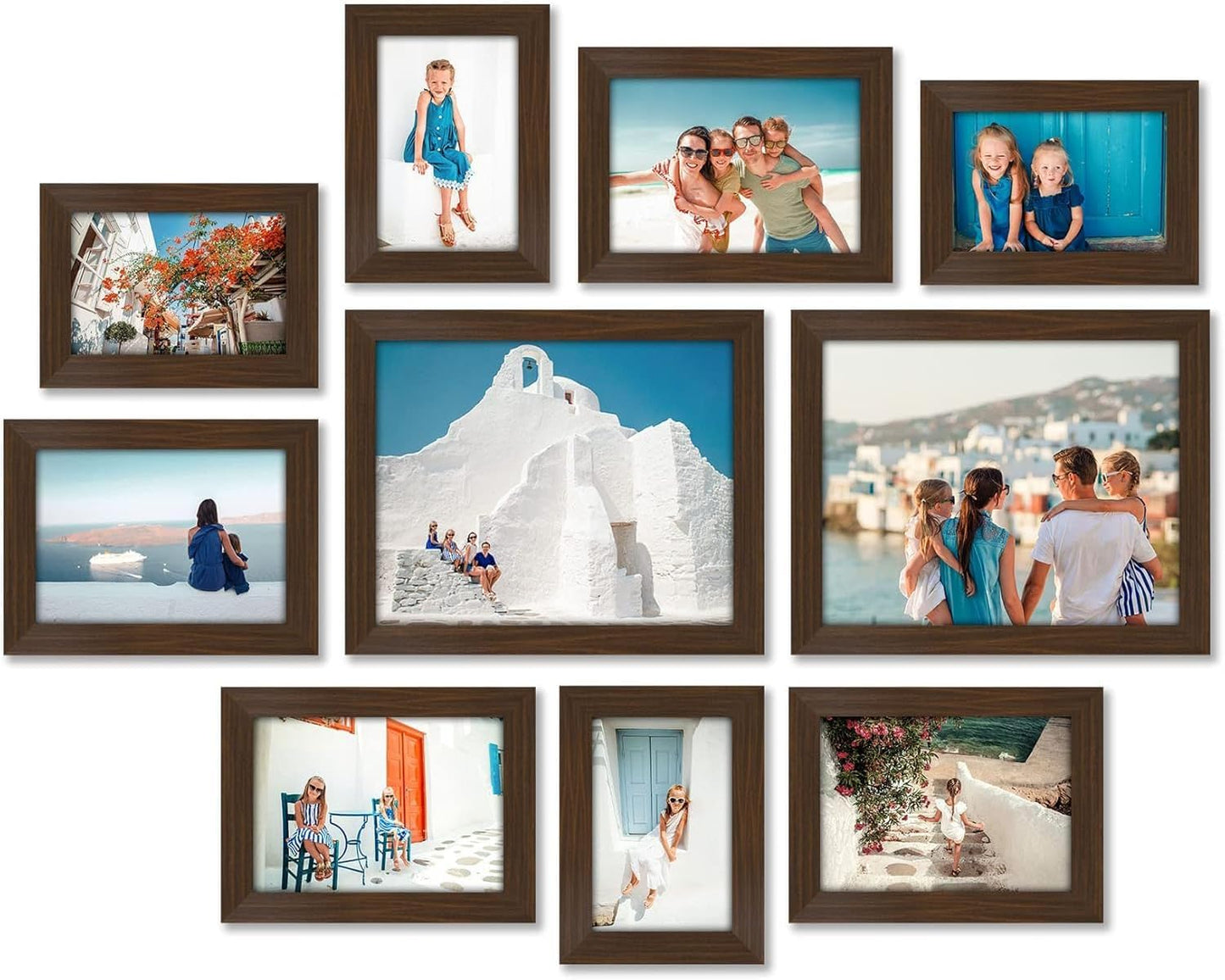 Gallery Wall Frame Set with Shatter-Resistant Glass Finish